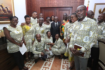 Amnesty delegation during a meeting with The president of Ghana on 14th February 2020